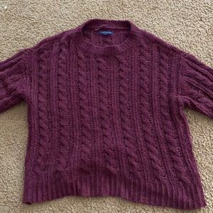American Eagle Womens Maroon Sweater